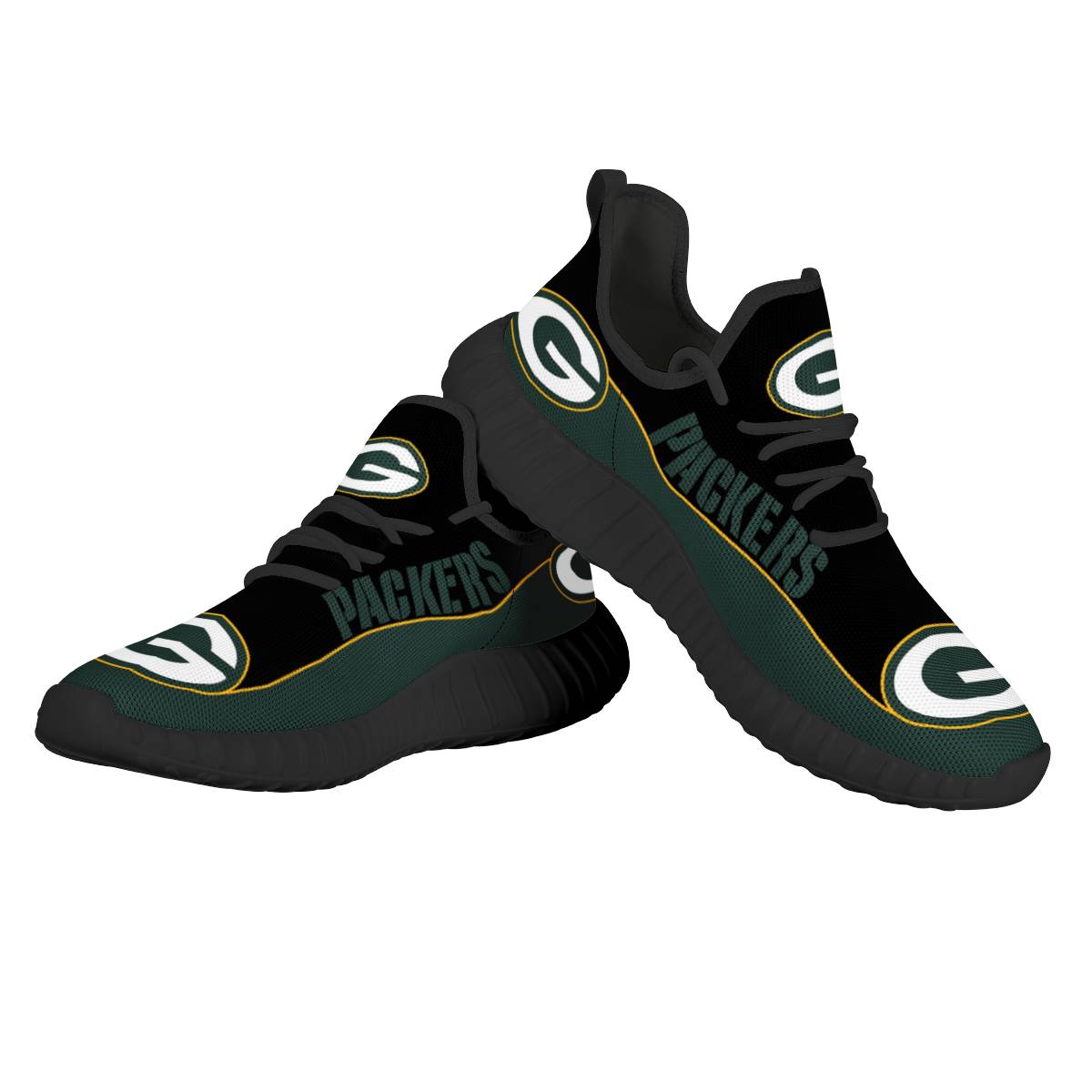 Women's NFL Green Bay Packers Mesh Knit Sneakers/Shoes 008